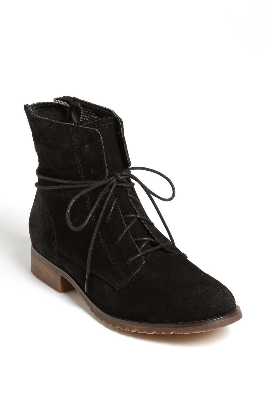 'Rawlings' Bootie, Main, color, BLACK SUEDE