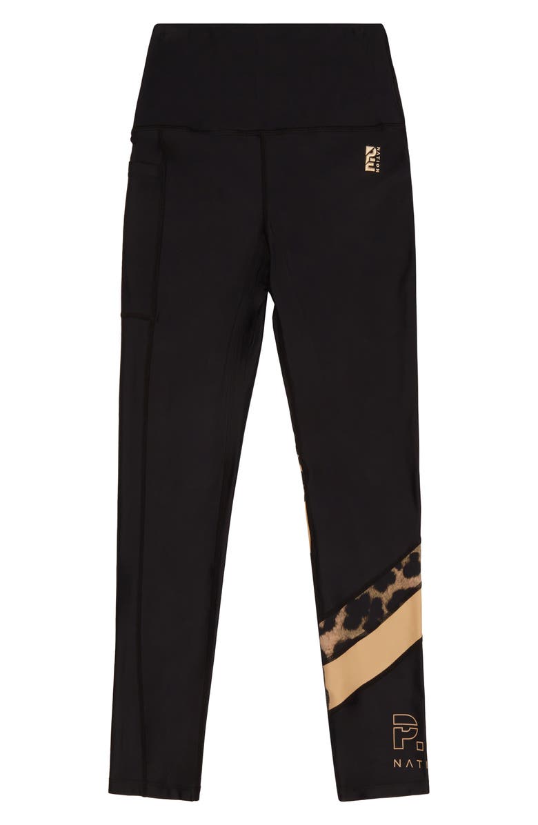 P.E Nation Alignment Pocket High Waist 7/8 Leggings, Alternate, color, 