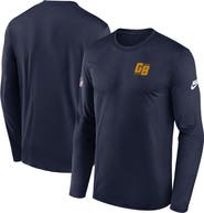 Nike Men's Nike Navy Green Bay Packers The 1923 Classic Sideline Logo Dri-FIT Long Sleeve Legend T-Shirt