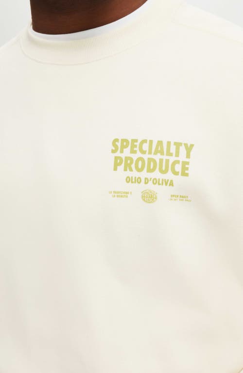 Cotton On Box Fit Graphic Crew Sweater In White