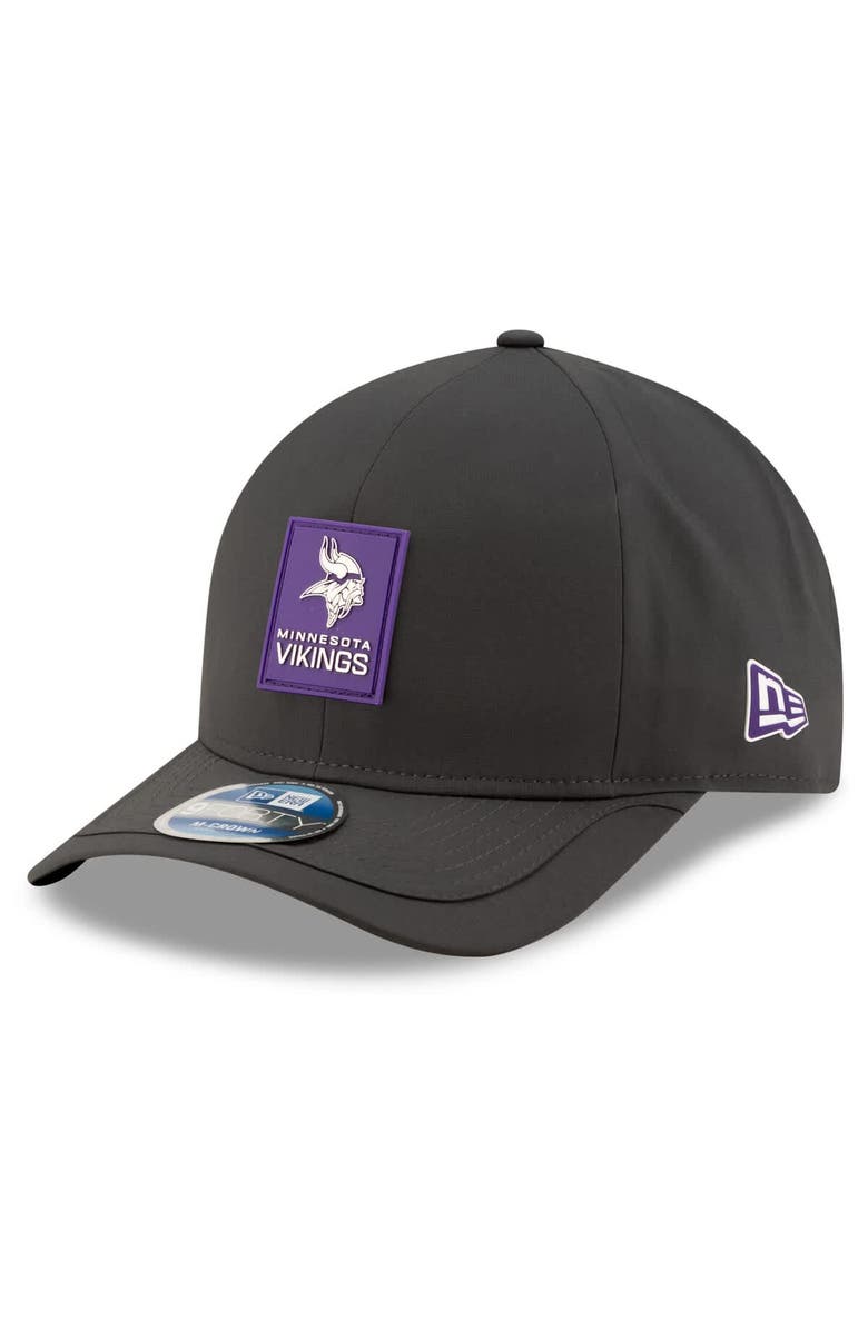 New Era Men's New Era Charcoal Minnesota Vikings 2025 Sideline Cold Weather 9FORTY M-Crown Adjustable Hat, Main, color, Charcoal
