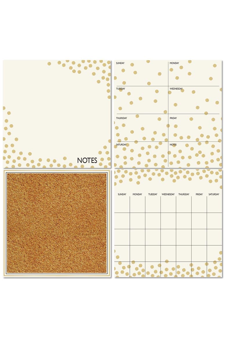 'Confetti' Wall Decal Organization Kit, Main, color, GOLD
