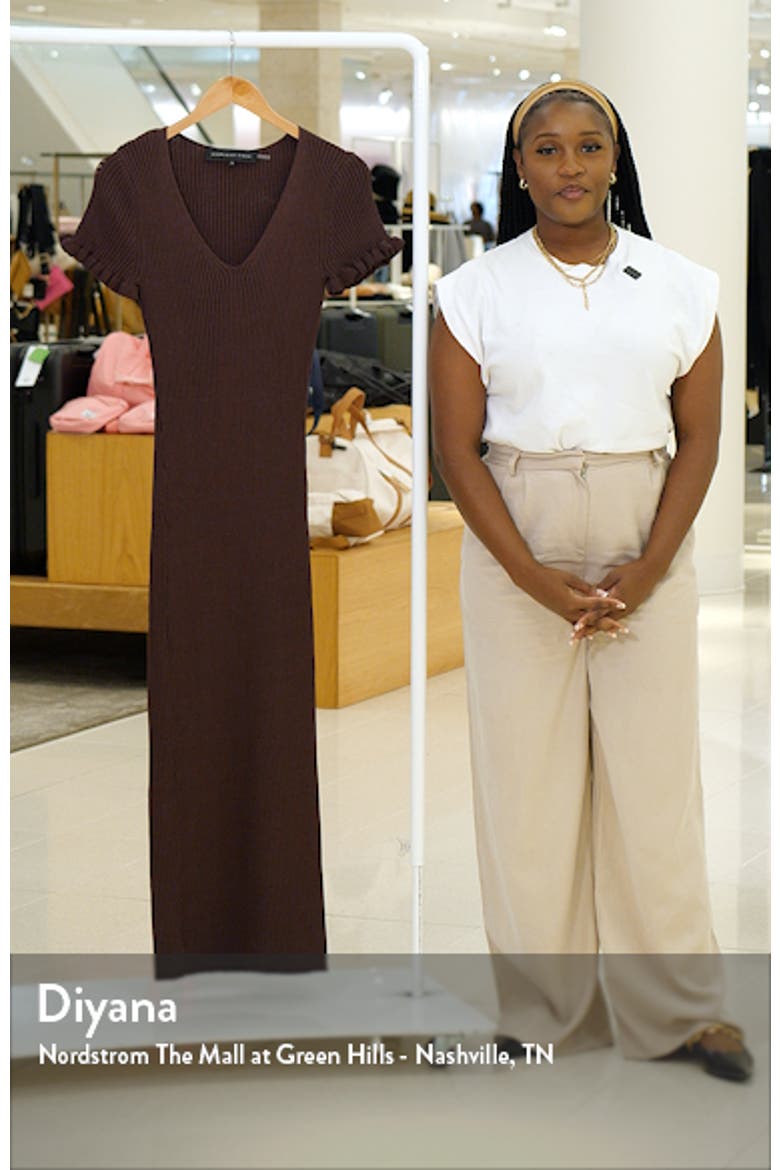 Ruffle Cuff Knit Midi Dress video
