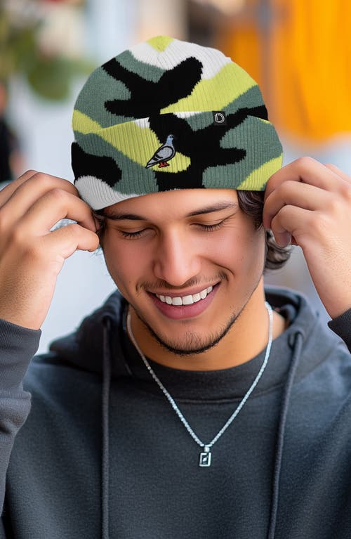Dalix Pigeon Beanie Cap In Green
