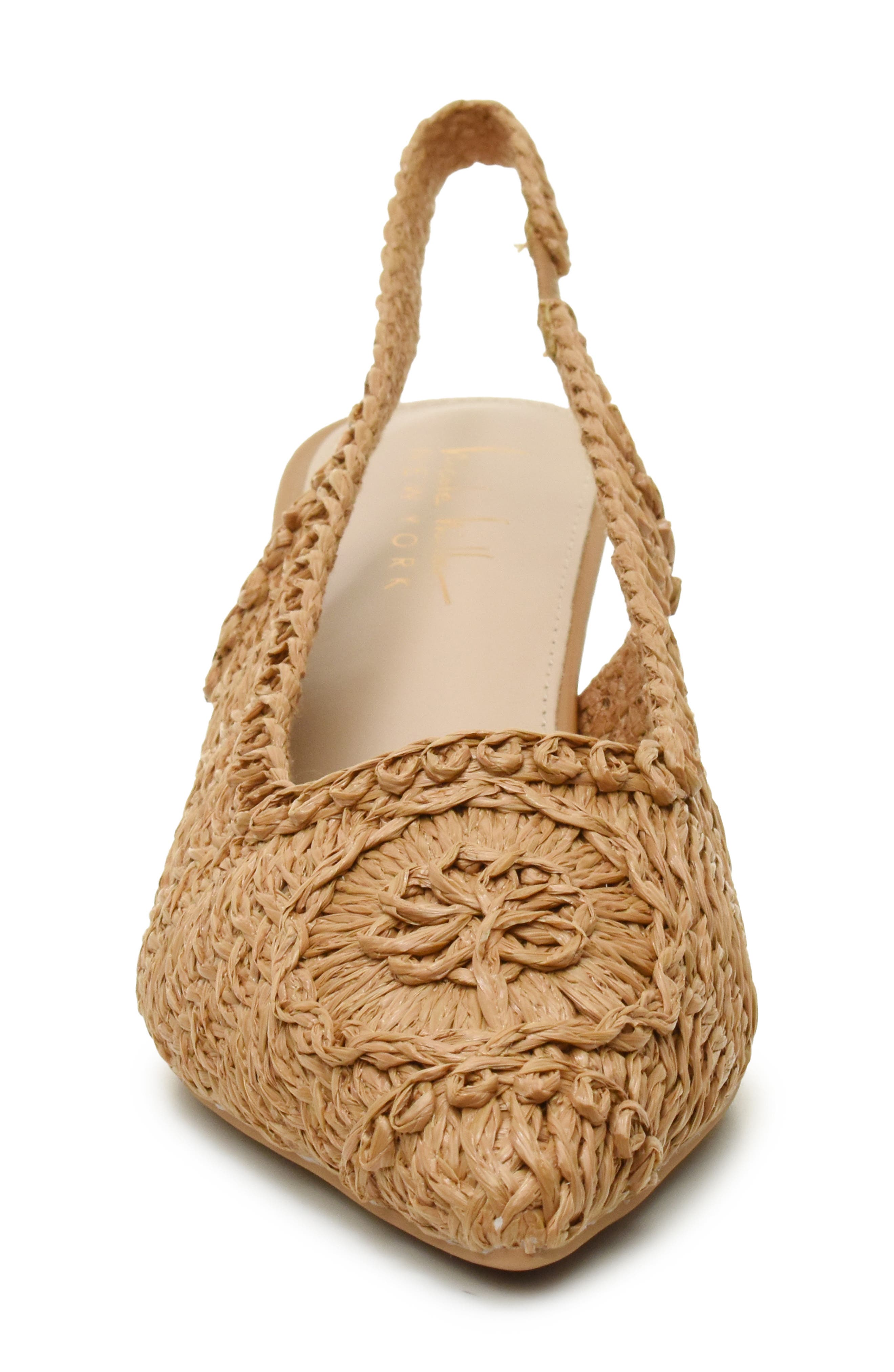 Nicole Miller Woven Raffia Slingback Pump, Alternate, color, 