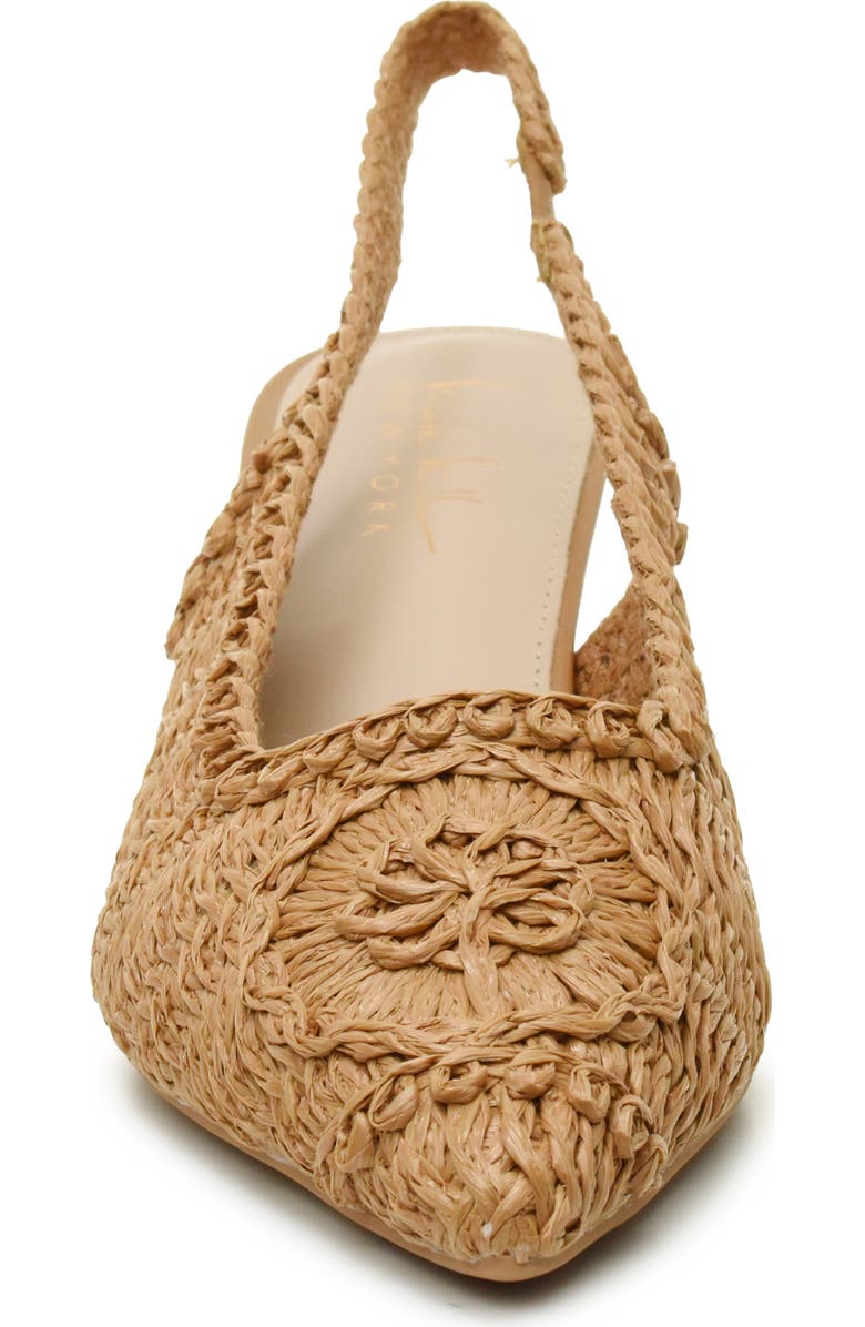 Nicole Miller Woven Raffia Slingback Pump, Alternate, color,
