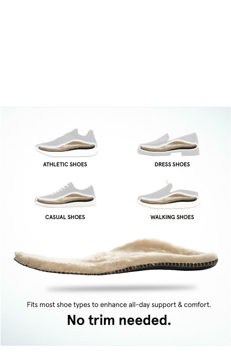 ABEO Genuine Wool Orthotic Womens Metatarsal, Alternate, color, Tan