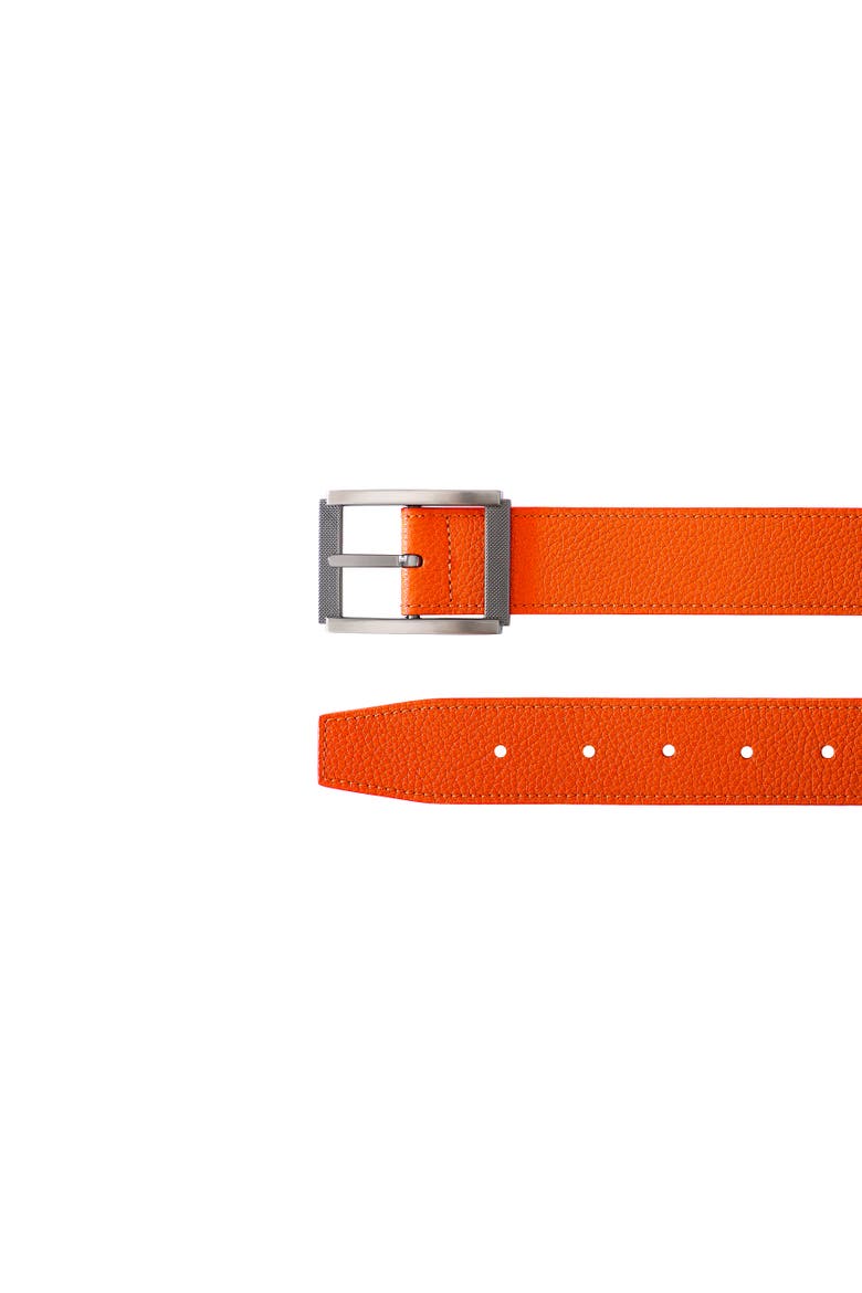 Le Délicieux Resersible Leather Belt, Alternate, color, Havana
