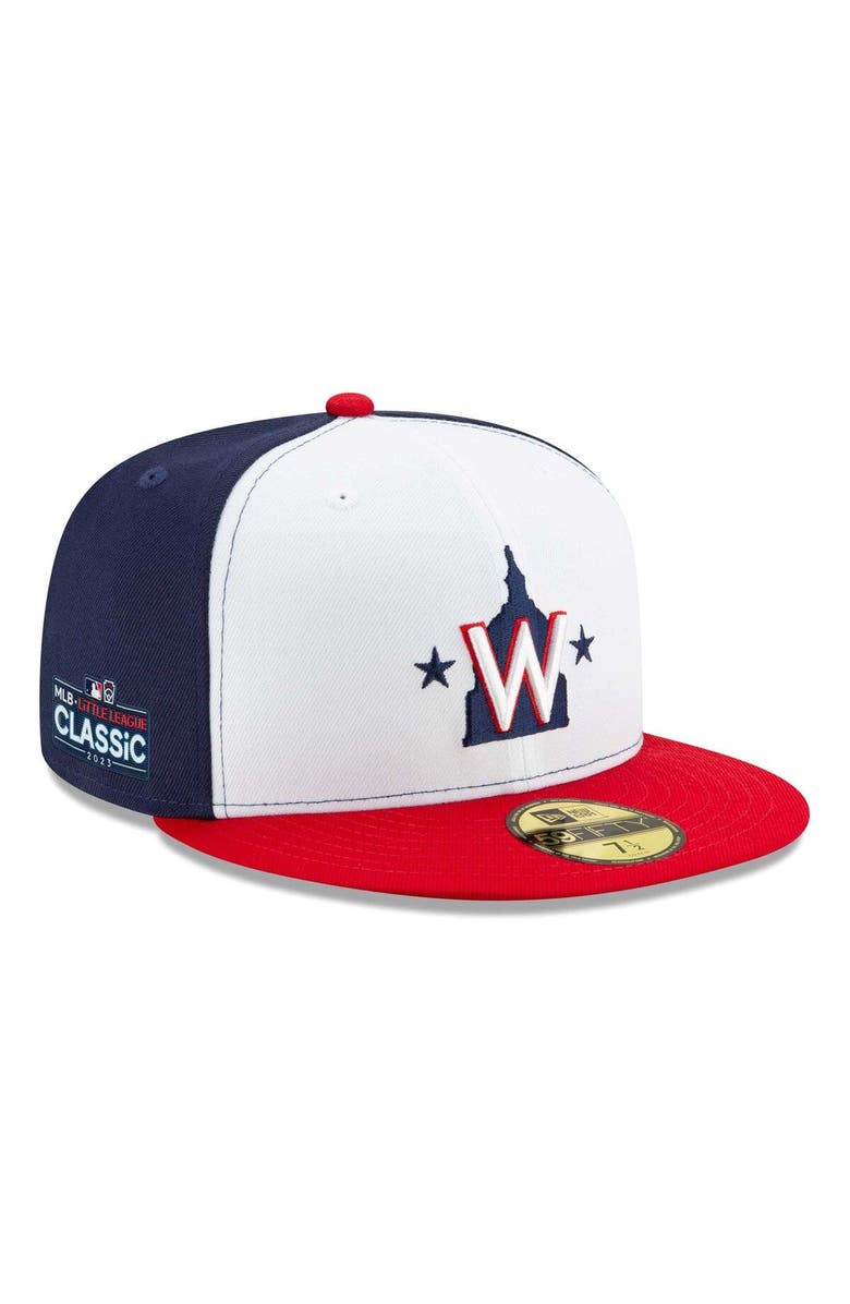 New Era Men's New Era White Washington Nationals 2023 Little League classic 59FIFTY Fitted Hat, Alternate, color, 