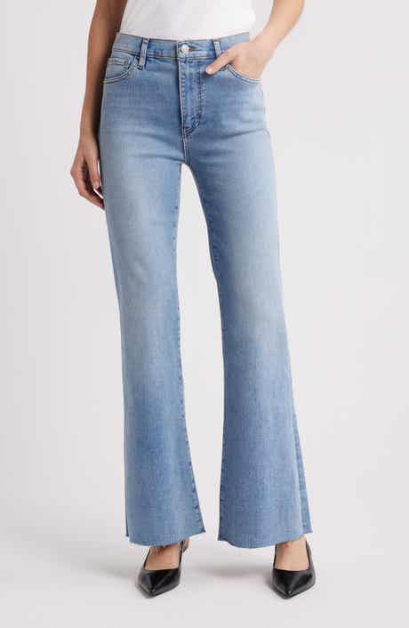 FRAME The Icon Raw Hem Flare Jeans
