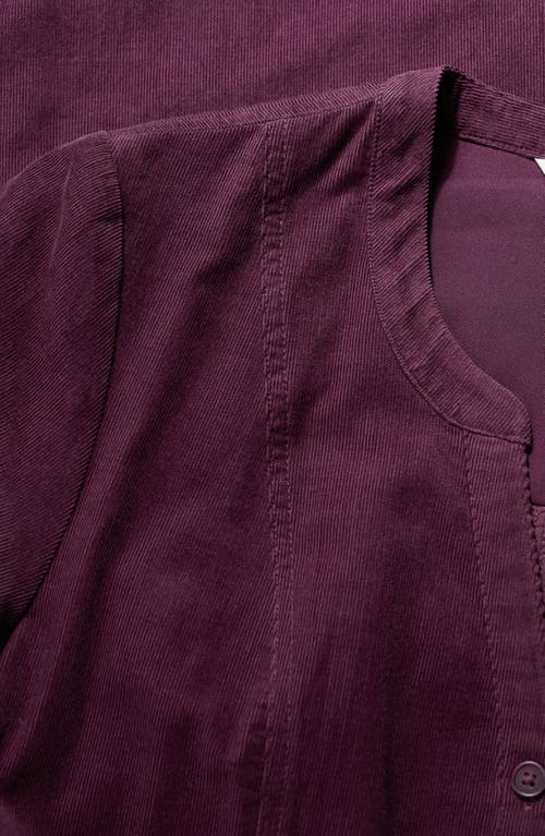 Seasalt Cornwall Wightwick Organic Cotton Denim Midi Dress In Purple