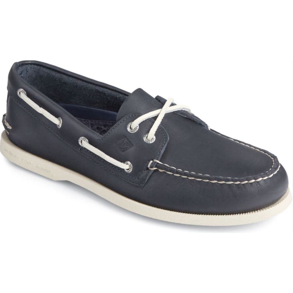 Sperry Top-sider® Sperry Authentic Original Boat Shoe In Navy Leather Smooth