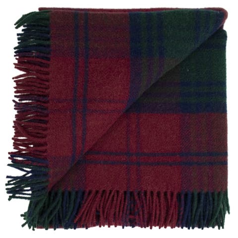 Highland Tweeds Pure New Wool Fluffy Throw