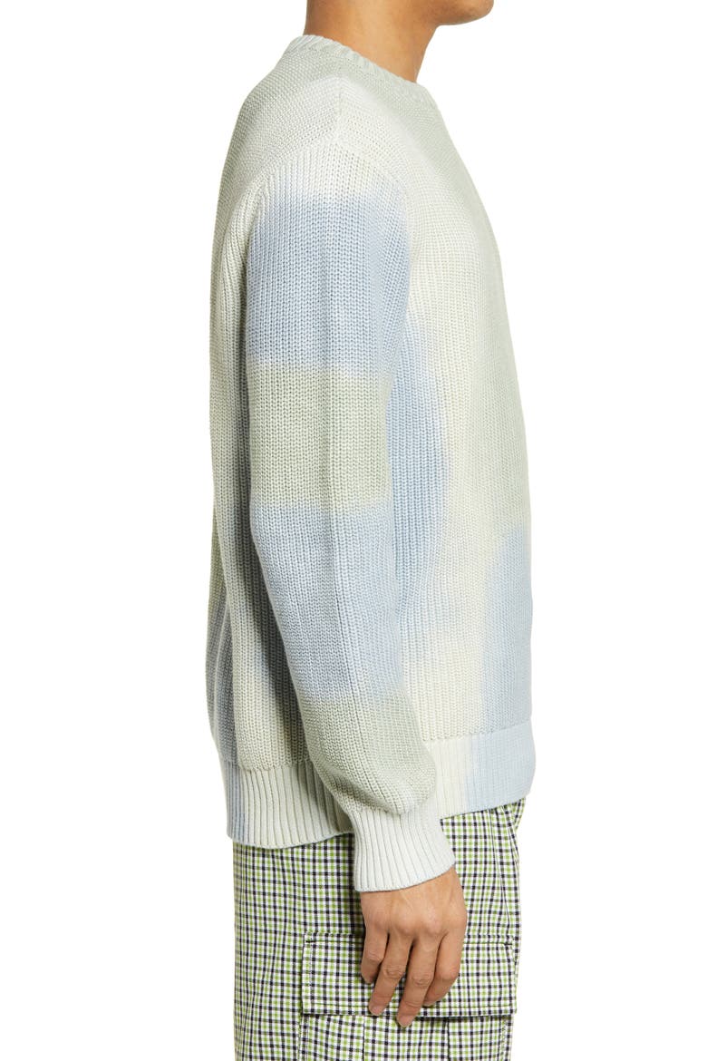 Tie Dye Organic Cotton Sweater, Alternate, color, GOOD GREY MULTI