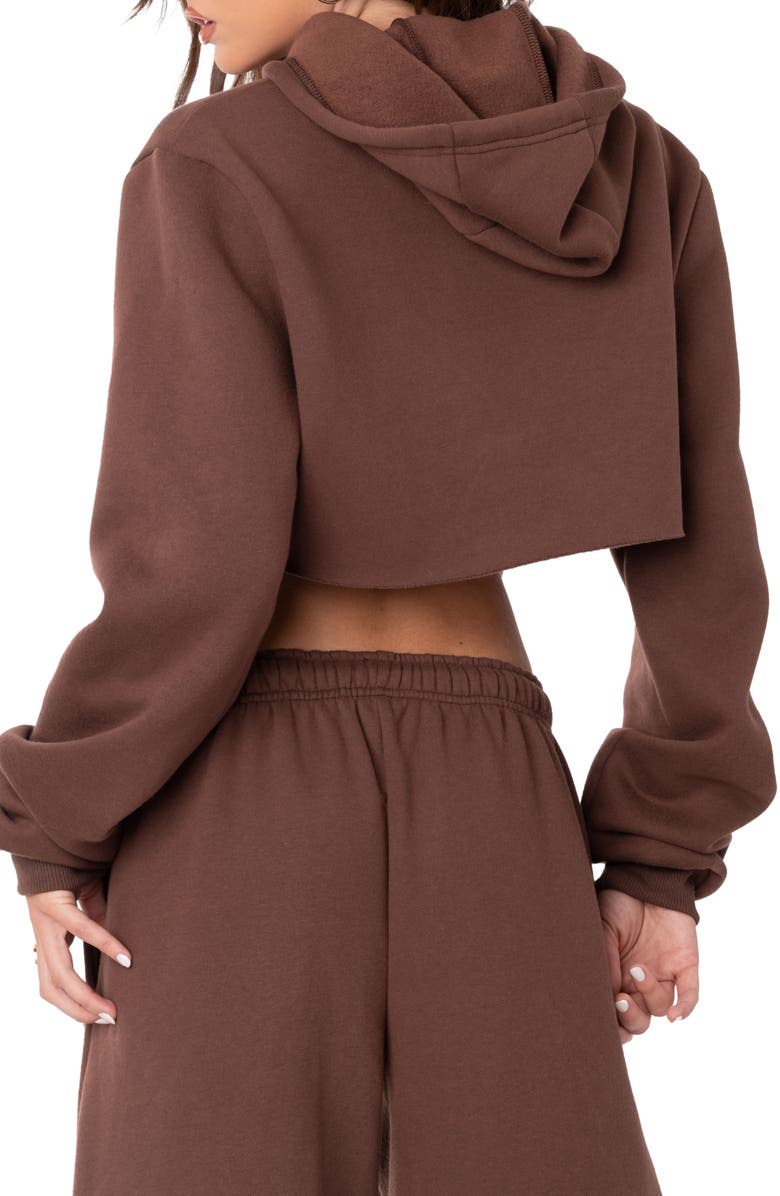 EDIKTED Brenna Crop Hoodie, Alternate, color, 