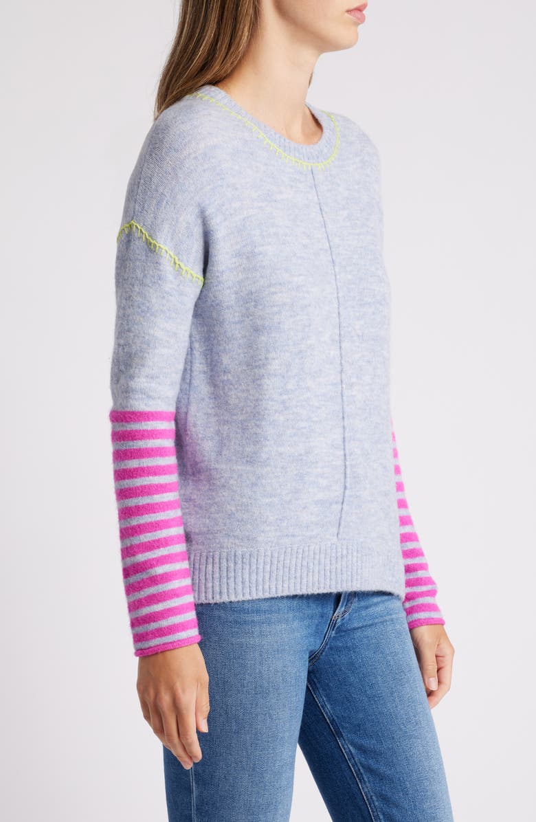Hatley Avery Stripe Cuff Sweater, Alternate, color, 