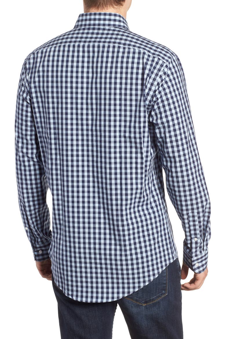 nordstrom tech smart dress shirt Tech-Smart Trim Fit Stretch Check Dress Shirt (Men)