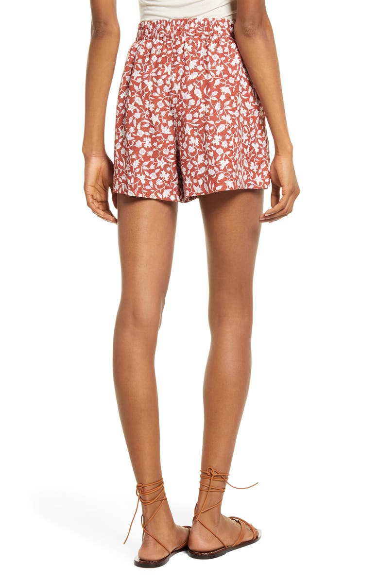 Madewell Linen Blend Track Shorts, Alternate, color, 
