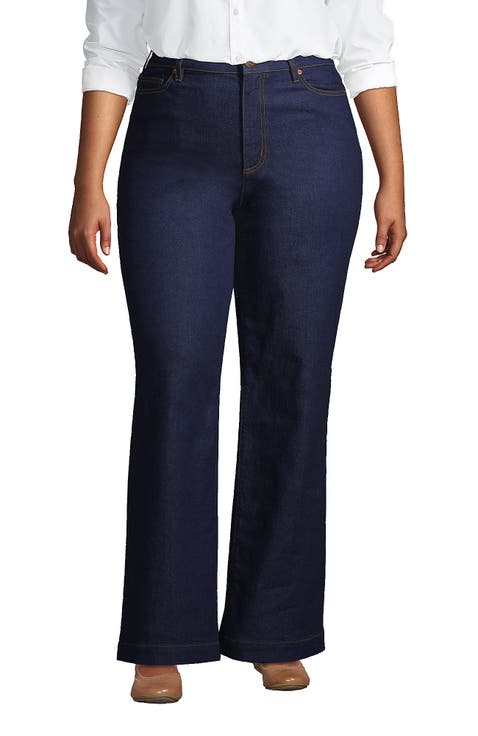 High Rise Wide Leg Denim Jeans