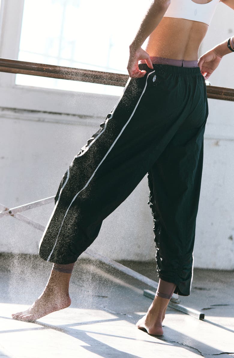 Free People FP Movement Track Star Pants, Alternate, color, Black Combo