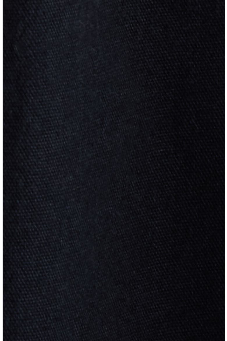 Cubraly Ruffle Cotton Button-Up Shirt, Alternate, color, BLACK