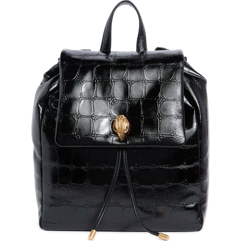 Kurt Geiger London Kensington Leather Backpack In Black