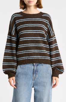 Striped Scoop Neck Sweater