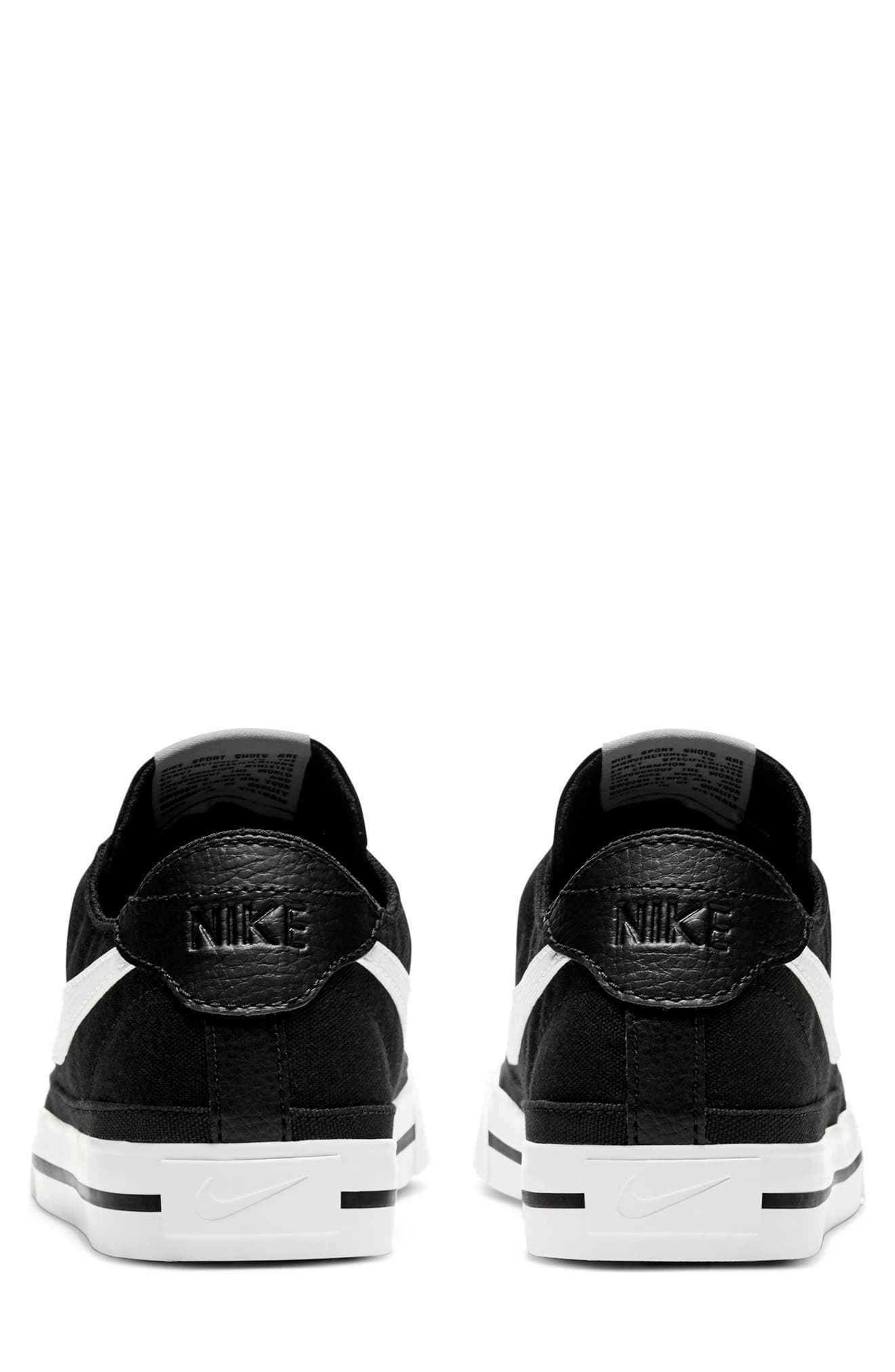 Court Legacy Canvas Sneaker, Alternate, color, 001 BLACK/WHITE