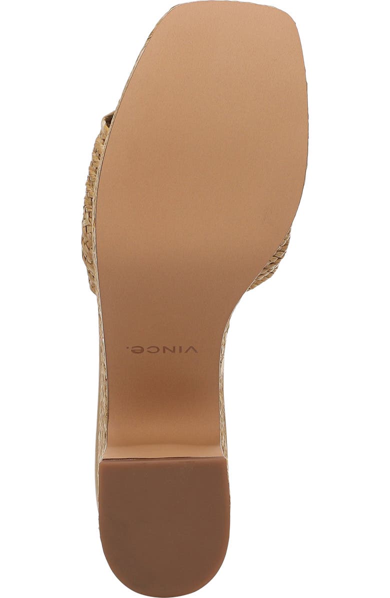 Vince Clarita Woven Platform Sandal, Alternate, color, Dark Wheat