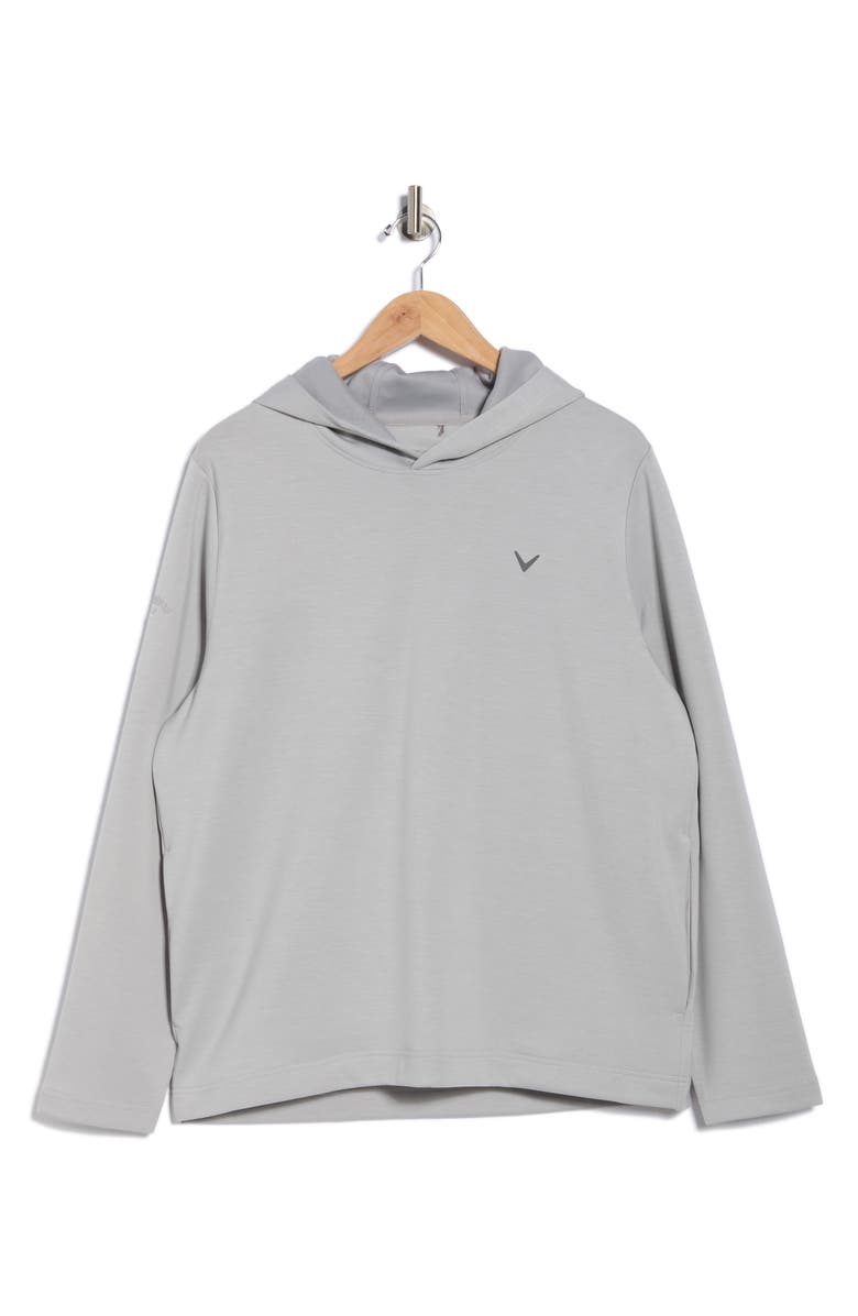 Callaway Heathered Hooded Pullover, Alternate, color, Concrete Heather