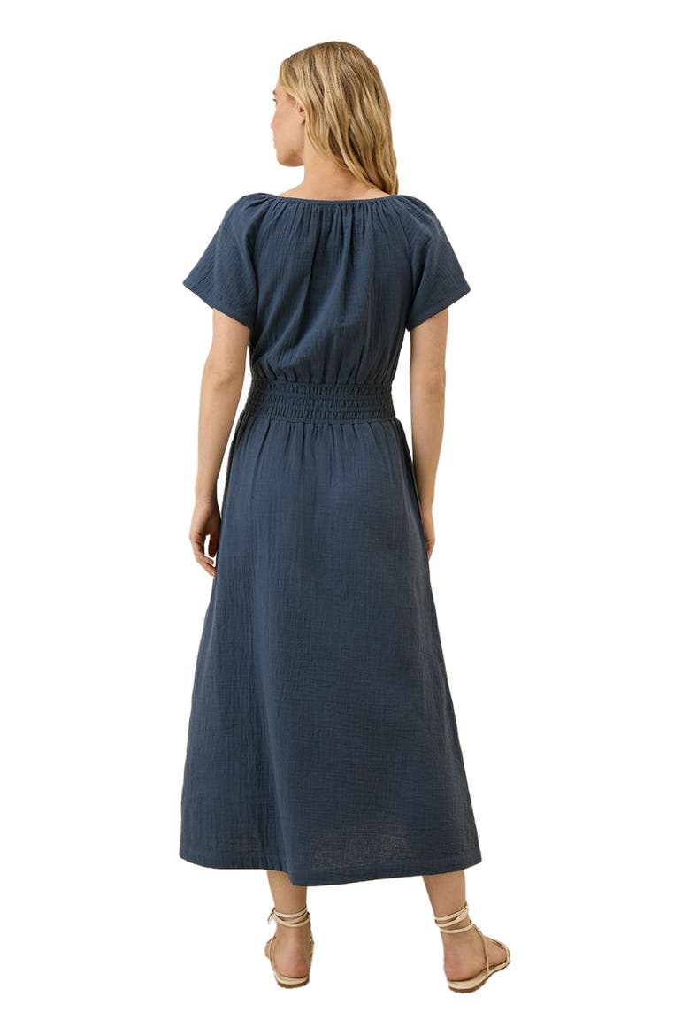 coastal double gauze boho midi dress Women's Organic Coastal Double Gauze Boho Midi Dress in Lavender Haze | Size XS