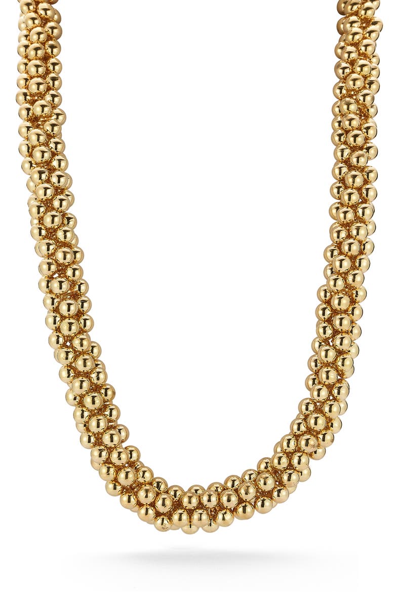 Multi Ball Collar Necklace, Main, color, GOLD