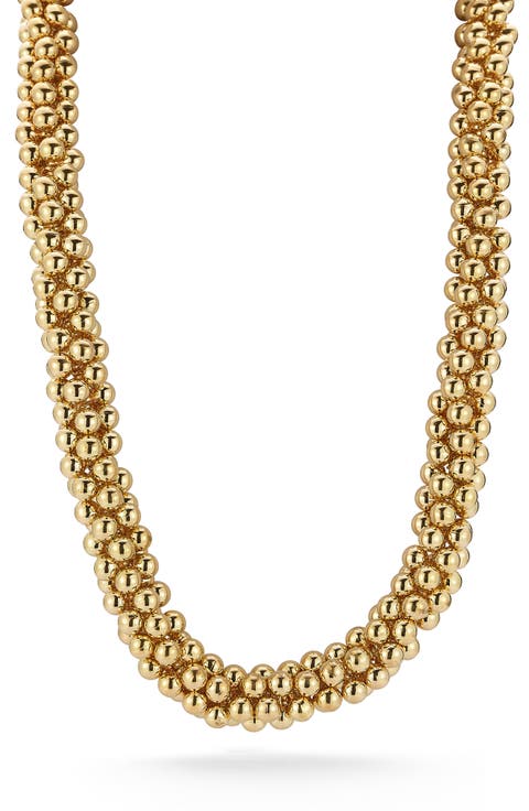 Multi Ball Collar Necklace
