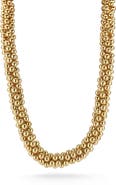 CHLOE AND MADISON Multi Ball Collar Necklace