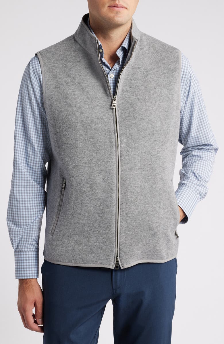 Peter Millar Crown Flex Fleece Wool Vest, Alternate, color,