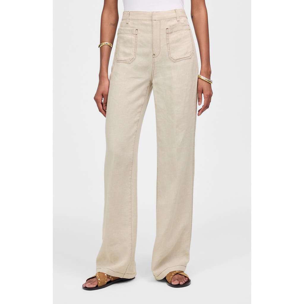 Madewell Patch Pocket Linen Flare Pants