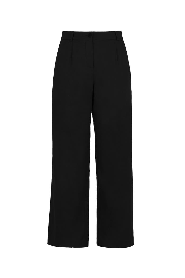 Iona Linen Pants, Alternate, color, Black