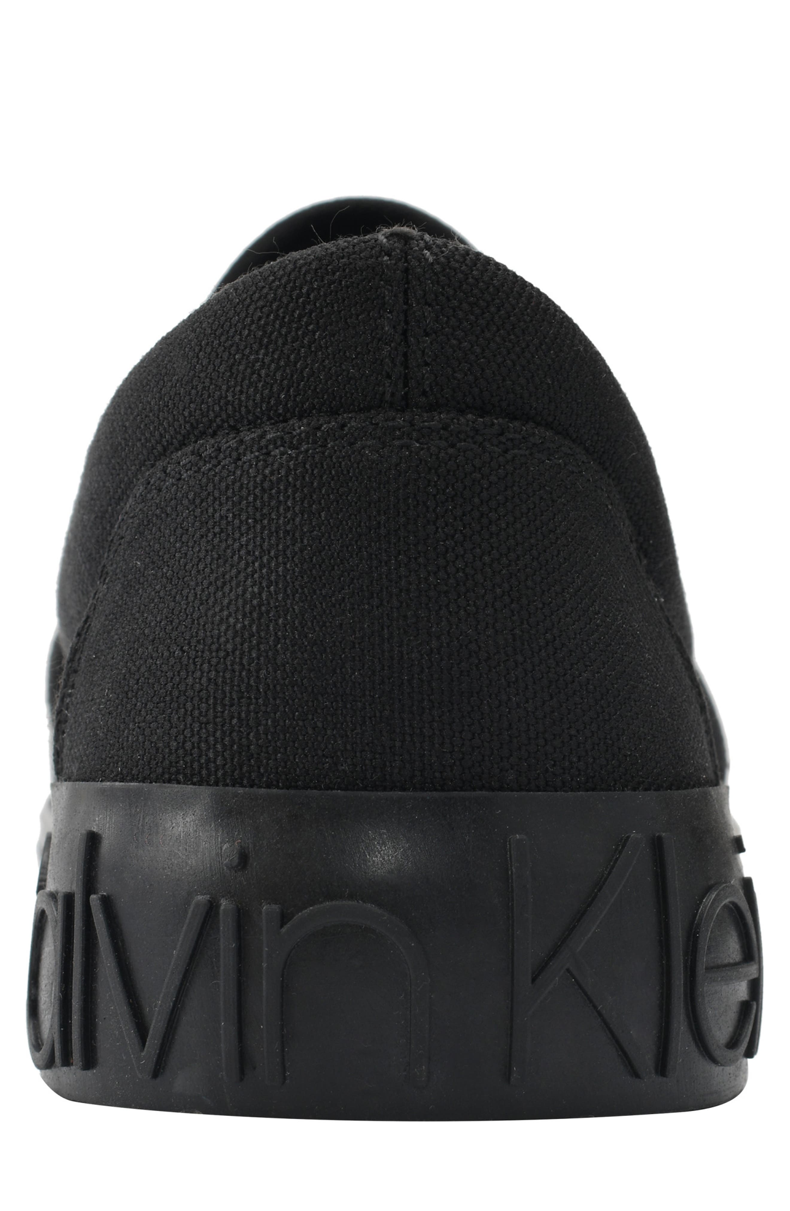 Calvin Klein Ryor Slip-On Sneaker, Alternate, color, Black/ Black/ Black Canvas