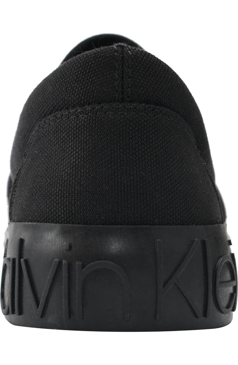 Calvin Klein Ryor Slip-On Sneaker, Alternate, color, Black/ Black/ Black Canvas