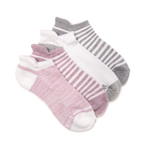 Women's Dream Step Sporty Low Cut Ankle Socks, 4 Pair Pack