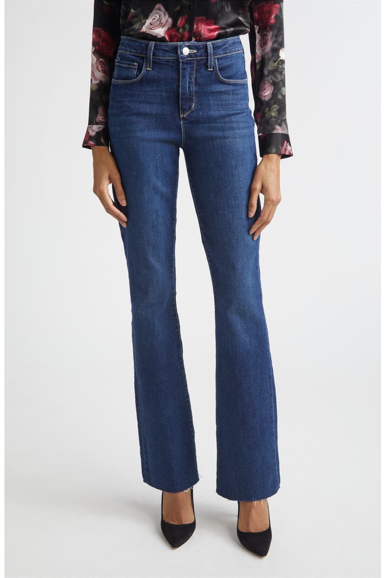 Ruth Raw Hem Straight Leg Jeans, Main, color, TOLEDO