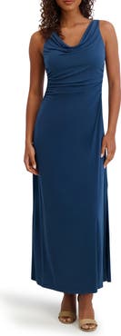 Kensie Cowl Neck Midi Sundress