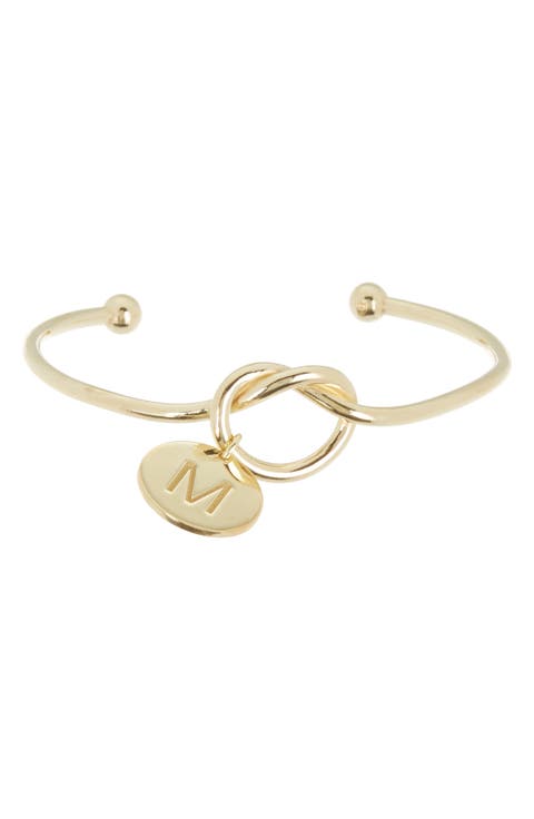 Love Knot Initial Bracelet