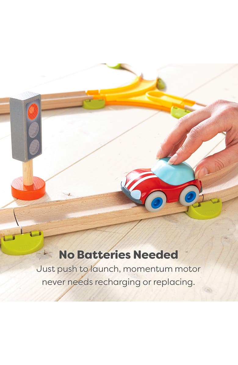 HABA Kullerbu Red Speedster Car with Momentum Motor for Use with or without Kullerbu Track Ages 2+, Alternate, color, Multi