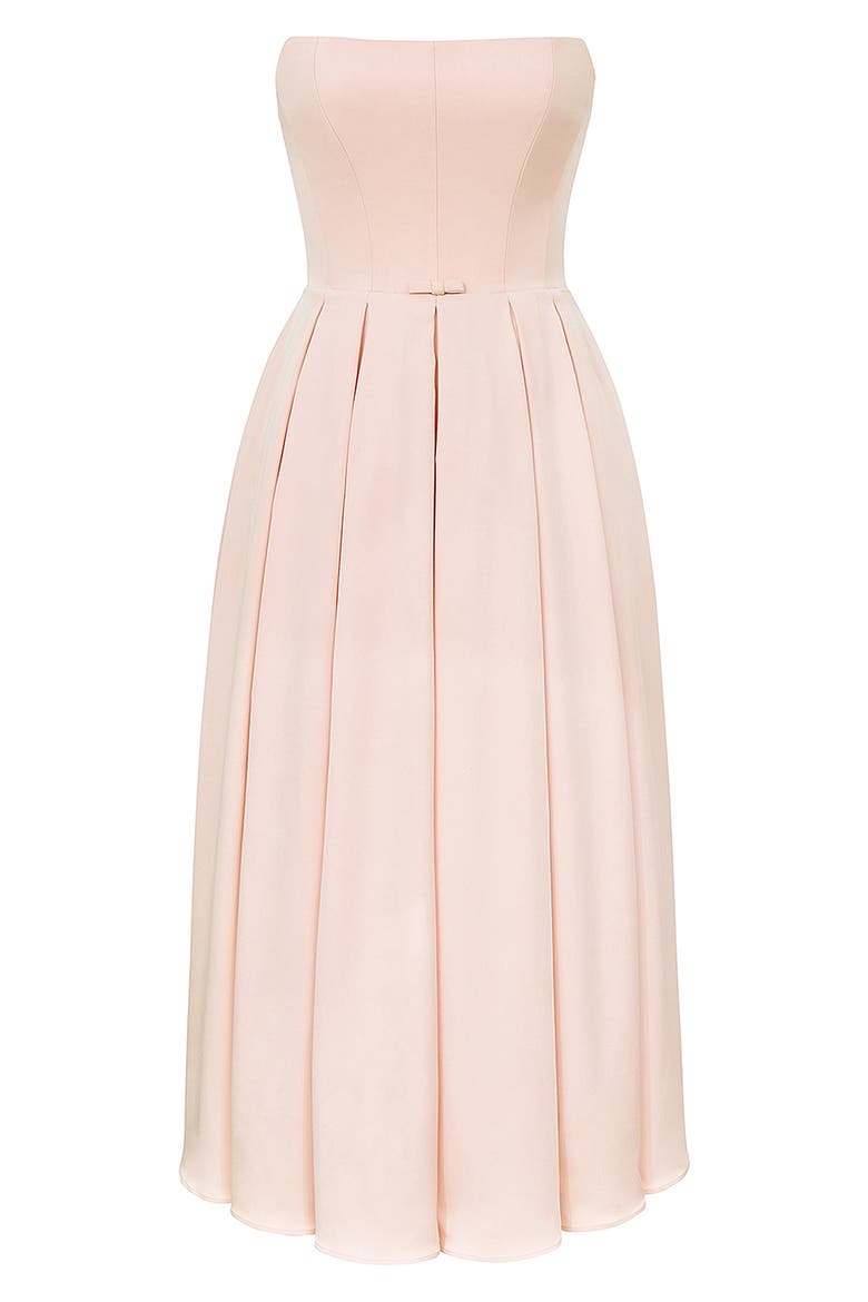Audrey Strapless Fit & Flare Dress, Alternate, color, ENGLISH ROSE