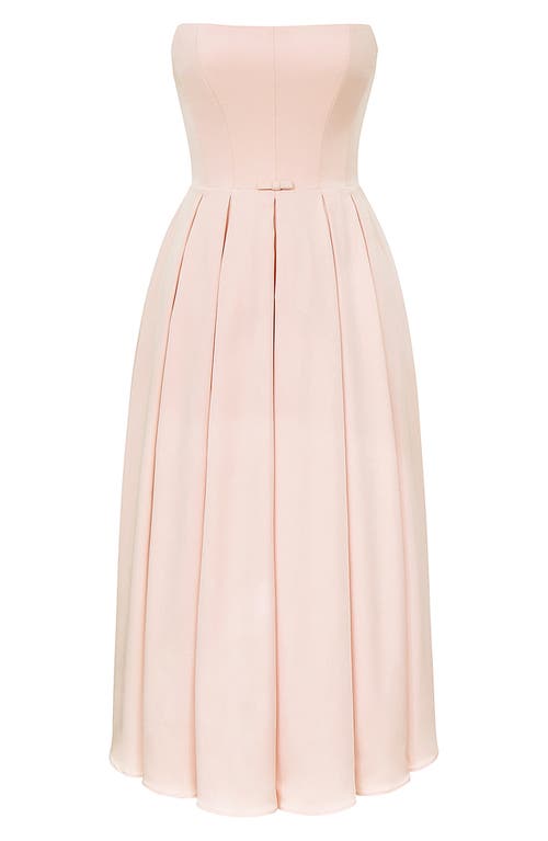 HOUSE OF CB HOUSE OF CB AUDREY STRAPLESS FIT & FLARE DRESS