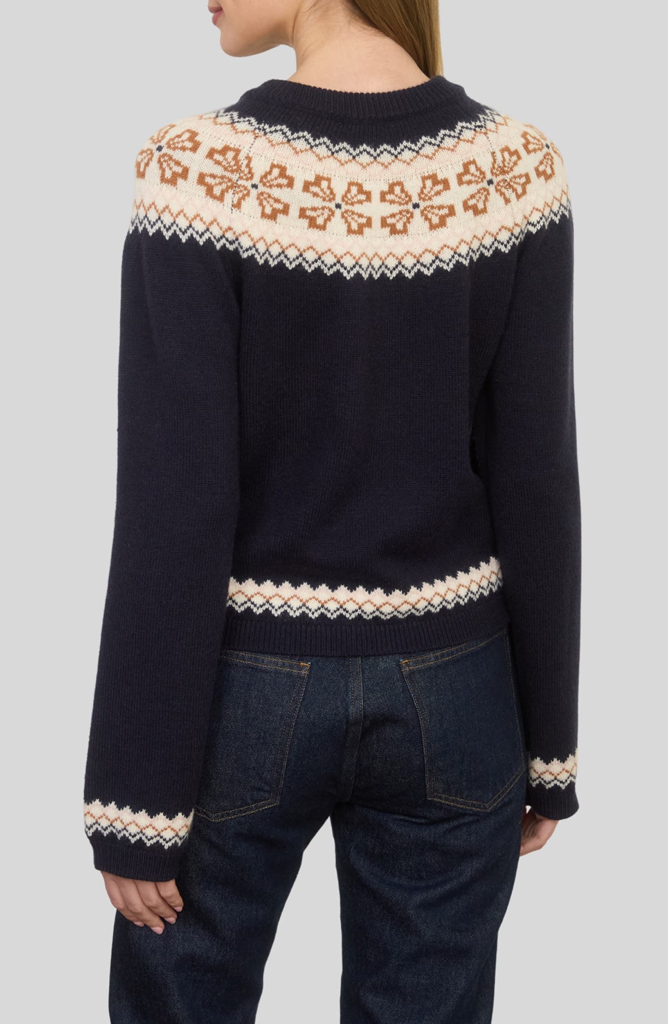 ZOE AND CLAIRE Fair Isle Button Cardigan (Women) | Nordstrom