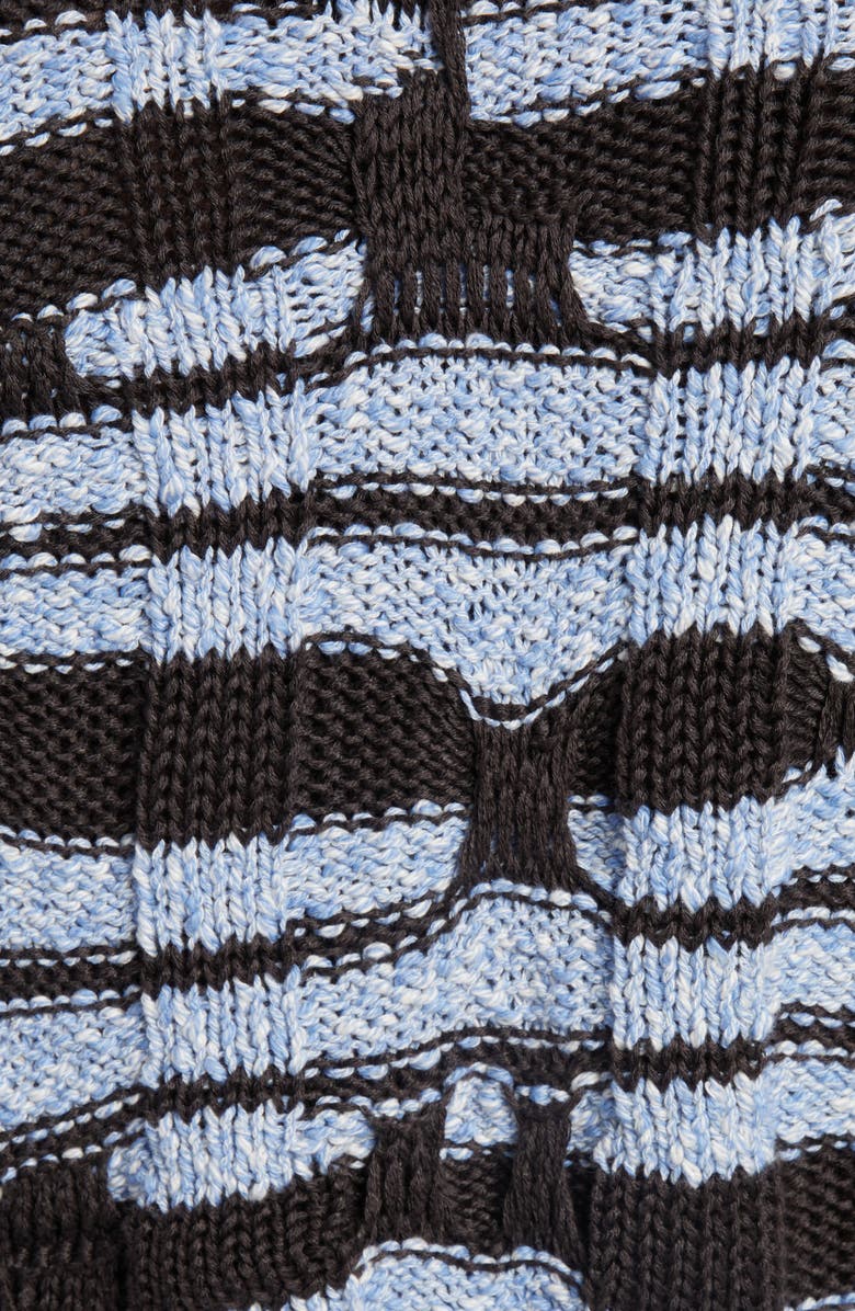 Bottega Veneta Distorted Stripe Cotton & Linen Sweater, Alternate, color,