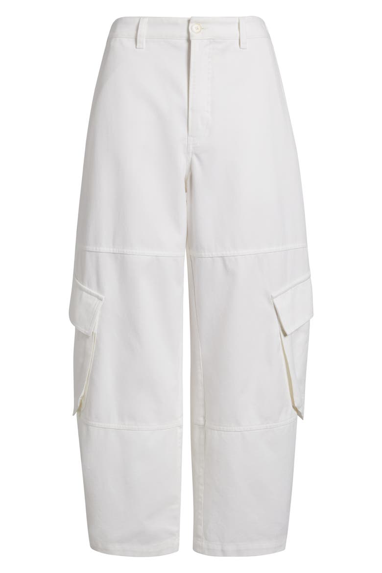 The Bubble Barrel Leg Cargo Pants, Alternate, color, WHITE