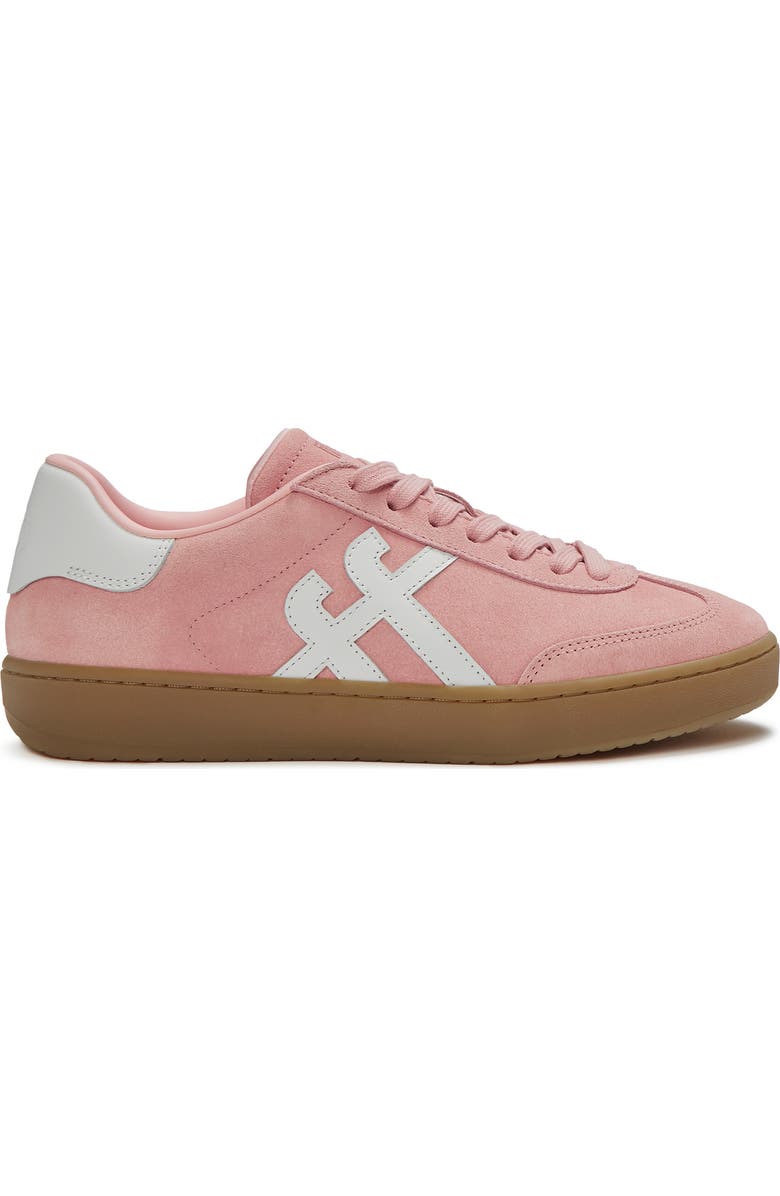 FitFlop The Dash T Toe Suede Sneakers, Alternate, color, Warm Pink/Urban White